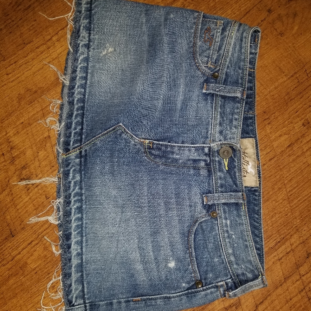 Juniors Hollister Jean Skirt sz 1 EUC